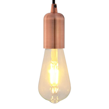 Lamphållare 2 st Röd Brons E27