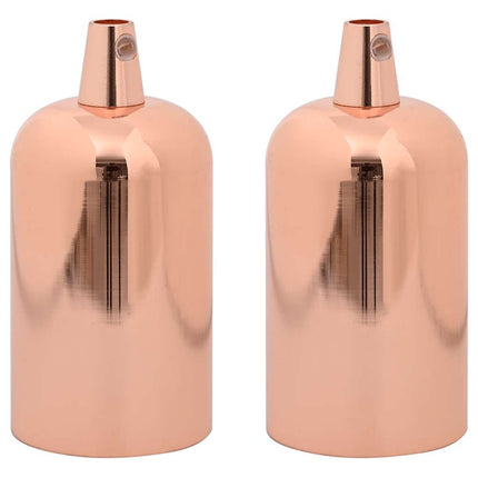 Lamphållare 2 st roséguld E27
