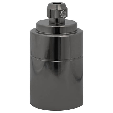 Lamphållare 2 st blank svart E27