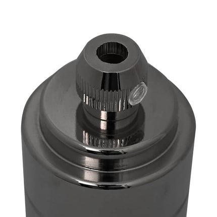 Lamphållare 2 st blank svart E27