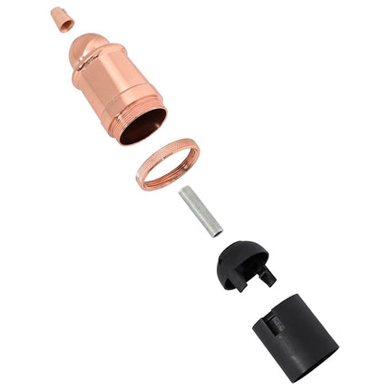 Lamphållare 2 st roséguld E27