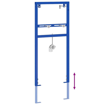 Väggstöd för tvättställsystem Blå 50 x 3 x 112 cm