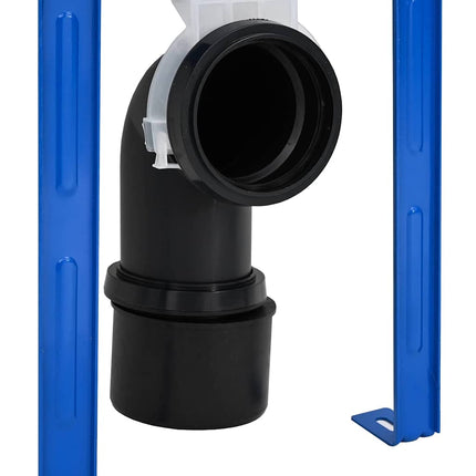 Cistern Ram med lagring Vit 50 x 8 x 131 cm Stål