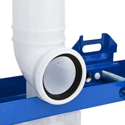 Cistern Ram med lagring Vit 50 x 8 x 131 cm Stål