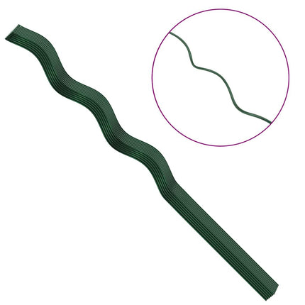 Växtstöd 50 pcs Grön 110 x 0.6 x 0.6 cm Stål