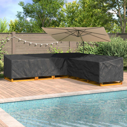 Möbelöverdrag Svart 325 x 325 x 80 cm 210D Oxford Tyg