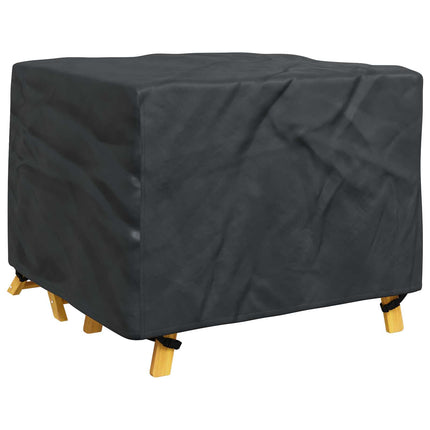 Möbelöverdrag Enfärgad Svart 113 x 113 x 73 cm 210D
