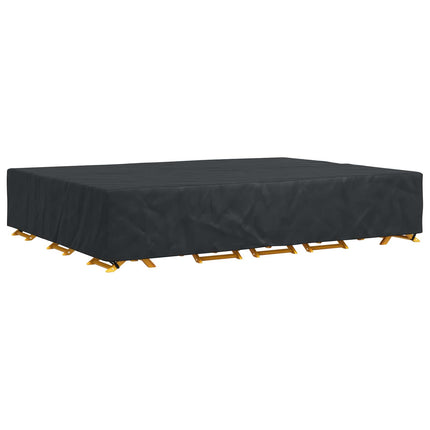 Möbelöverdrag Enfärgad Svart 400 x 300 x 70 cm 210D