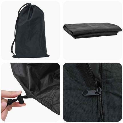 Vedställsskydd Enfärgad Svart 61 x 122 x 106 cm 210D Oxford Tyg