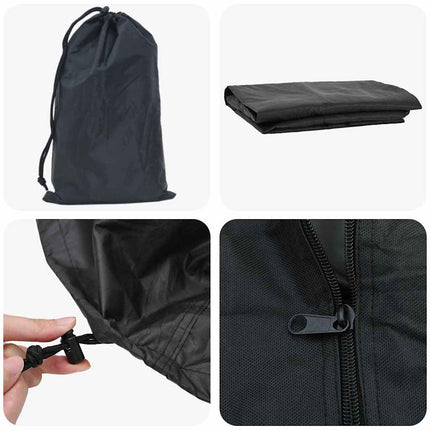 Vedställsskydd Enfärgad Svart 61 x 122 x 106 cm 420D Oxford tyg