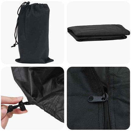 Vedställsskydd Enfärgad Svart 61 x 122 x 106 cm 600D Oxford Tyg