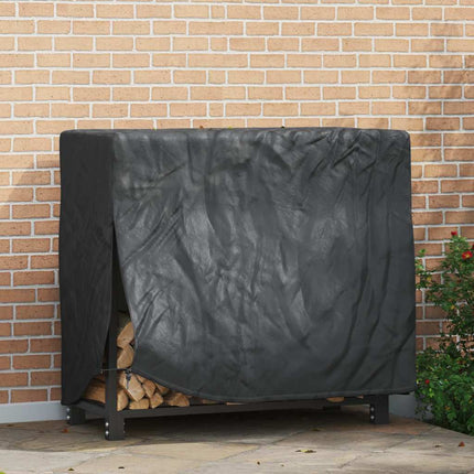 Vedställsskydd Enfärgad Svart 61 x 122 x 106 cm 600D Oxford Tyg