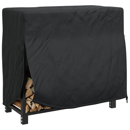 Vedställsskydd Enfärgad Svart 61 x 122 x 106 cm 600D Oxford Tyg