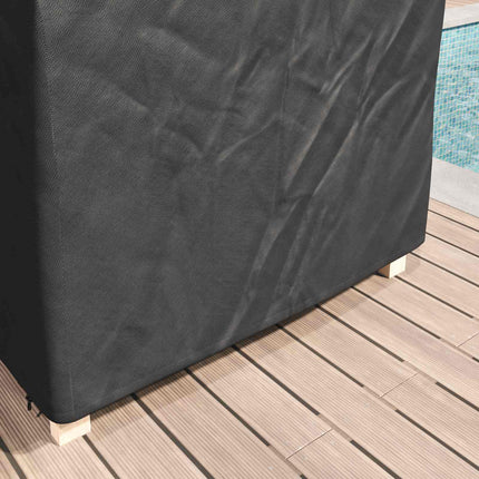 Loungers Täckning Enfärgad Svart 205 x 100 x 70 cm tyg