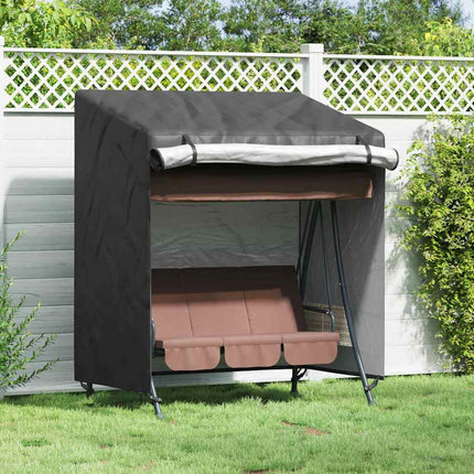 Skydd för utomhusgunga Svart 135 x 100 x 165 cm 600D Oxford Tyg