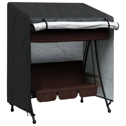 Skydd för utomhusgunga Svart 155 x 95 x 165 cm 600D Oxford Tyg