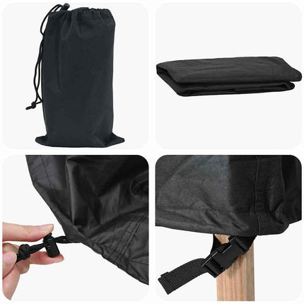 Skydd för utomhusgunga Svart 175 x 125 x 180 cm 600D Oxford Tyg