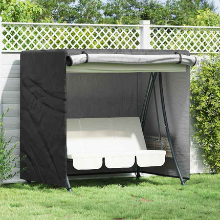 Skydd för utomhusgunga Svart 175 x 125 x 180 cm 600D Oxford Tyg