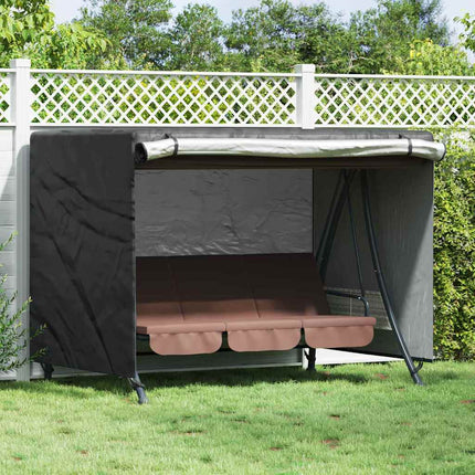 Skydd för utomhusgunga Svart 220 x 125 x 170 cm 420D Oxford Tyg