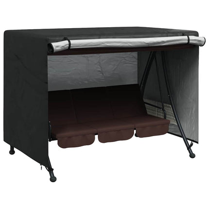 Skydd för utomhusgunga Svart 220 x 125 x 170 cm 420D Oxford Tyg