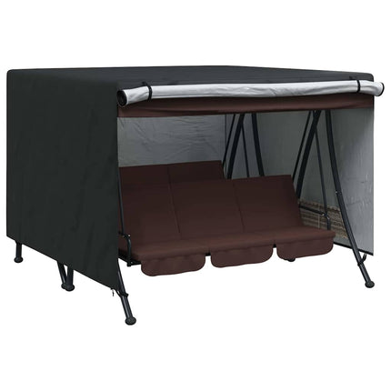 Skydd för utomhusgunga Svart 250 x 250 x 160 cm 420D Oxford Tyg