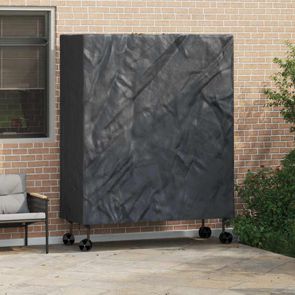 Pingpongbordskåpa Enfärgad Svart 165 x 70 x 185 cm tyg