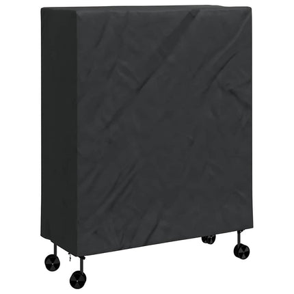 Pingpongbordskåpa Enfärgad Svart 165 x 70 x 185 cm tyg