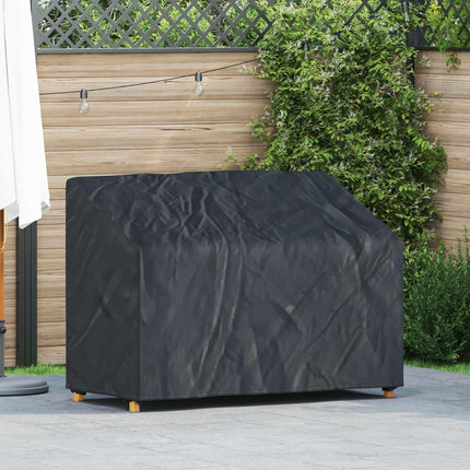 Trädgårdsbänkskydd Svart 134 x 70 x 65 / 94 cm 210D Oxford Tyg