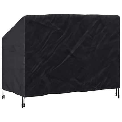 Trädgårdsbänkskydd Svart 134 x 70 x 65 / 94 cm 210D Oxford Tyg