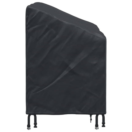 Trädgårdsbänkskydd Svart 134 x 70 x 65 / 94 cm 210D Oxford Tyg