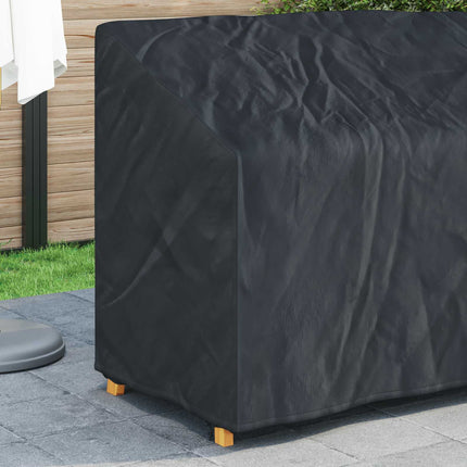 Trädgårdsbänkskydd Svart 134 x 70 x 65 / 94 cm 420D Oxford Tyg