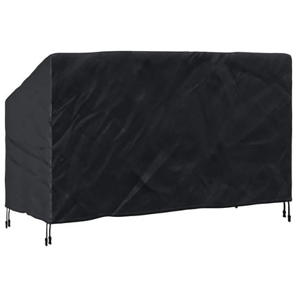 Trädgårdsbänkskydd Svart 165 x 70 x 65 / 94 cm 210D Oxford Tyg