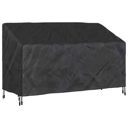 Trädgårdsbänkskydd Svart 165 x 70 x 65 / 94 cm 420D Oxford Tyg
