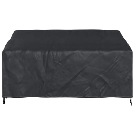 Trädgårdsbänkskydd Svart 185 x 85 x 65 / 94 cm 600D Oxford Tyg