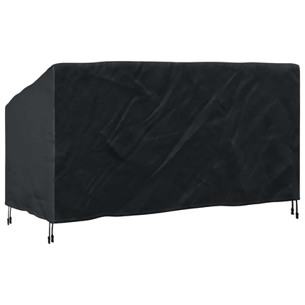 Trädgårdsbänkskydd Svart 205 x 85 x 65 / 94 cm 210D Oxford Tyg