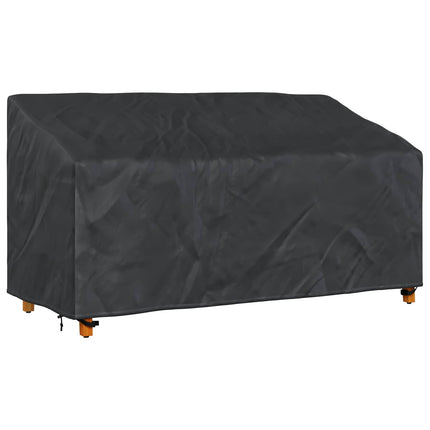 Trädgårdsbänkskydd Svart 205 x 85 x 65 / 94 cm 210D Oxford Tyg