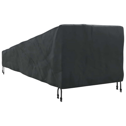 Utomhusmöbelöverdrag Svart 210 x 80 x 75 cm 420D Oxford tyg