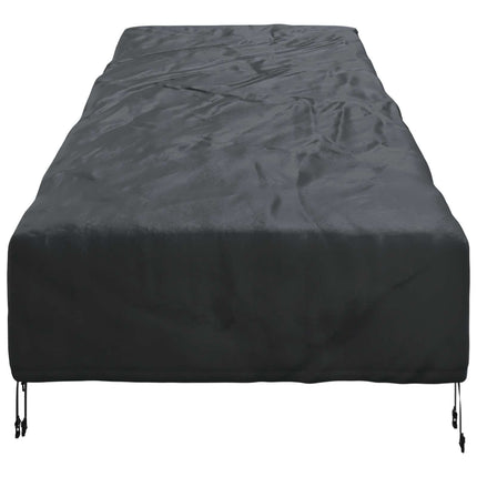 Utomhusmöbelöverdrag Svart 210 x 80 x 75 cm 420D Oxford tyg