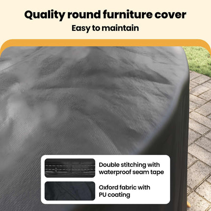 Möbelöverdrag Svart 320 x 320 x 85 cm 600D Oxford Tyg