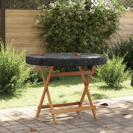 Utebordsskydd Svart 112 x 112 x 10 cm 210D Oxford Tyg