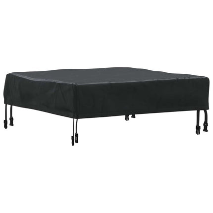 Bordskydd Enfärgad Svart 72 x 72 x 15 cm tyg
