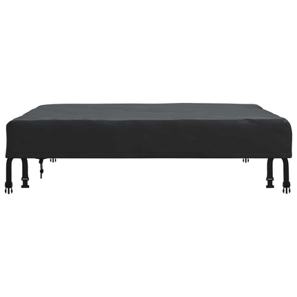 Bordskydd Enfärgad Svart 102 x 102 x 15 cm tyg