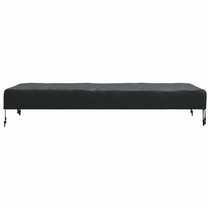 Bordskydd Enfärgad Svart 122 x 72 x 15 cm tyg