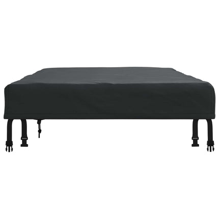 Bordskydd Enfärgad Svart 122 x 72 x 15 cm tyg