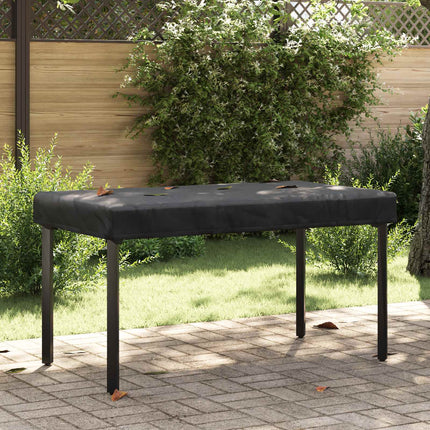 Bordskydd Enfärgad Svart 142 x 82 x 15 cm tyg