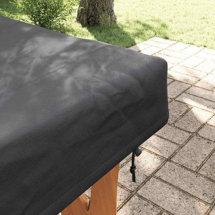 Bordskydd Enfärgad Svart 182 x 92 x 15 cm tyg