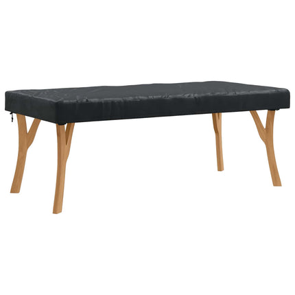 Bordskydd Enfärgad Svart 182 x 92 x 15 cm tyg