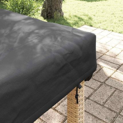 Bordskydd Enfärgad Svart 202 x 92 x 15 cm tyg