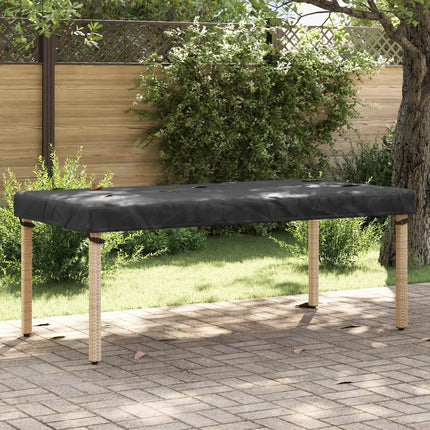 Bordskydd Enfärgad Svart 202 x 92 x 15 cm tyg