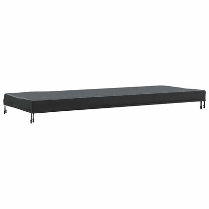 Bordskydd Enfärgad Svart 242 x 102 x 15 cm tyg